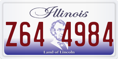 IL license plate Z644984