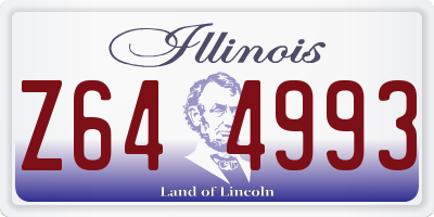 IL license plate Z644993