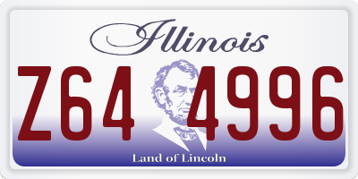 IL license plate Z644996