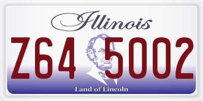 IL license plate Z645002