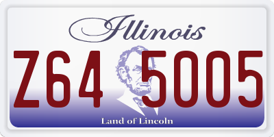 IL license plate Z645005