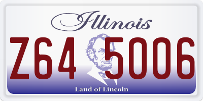 IL license plate Z645006