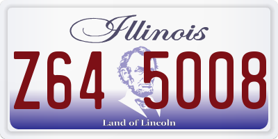 IL license plate Z645008
