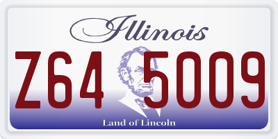IL license plate Z645009