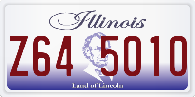 IL license plate Z645010