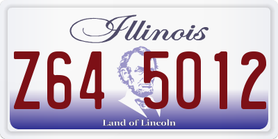 IL license plate Z645012