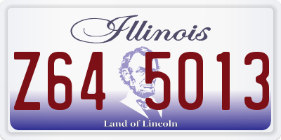 IL license plate Z645013