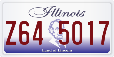 IL license plate Z645017