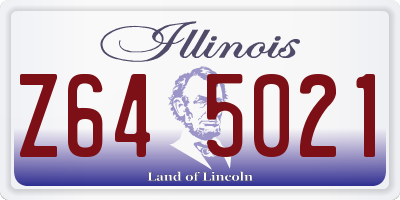 IL license plate Z645021