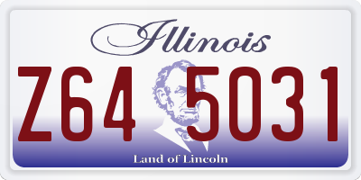 IL license plate Z645031