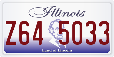 IL license plate Z645033