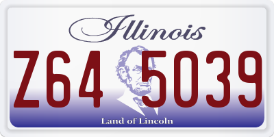 IL license plate Z645039