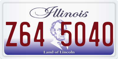 IL license plate Z645040