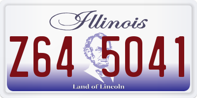 IL license plate Z645041