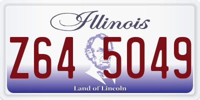 IL license plate Z645049