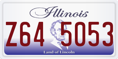 IL license plate Z645053