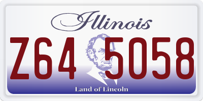 IL license plate Z645058