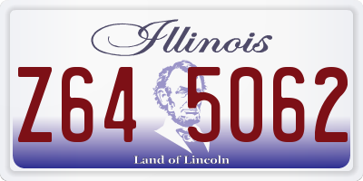 IL license plate Z645062