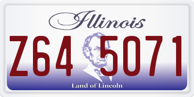 IL license plate Z645071