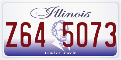 IL license plate Z645073