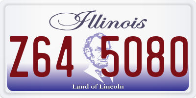 IL license plate Z645080