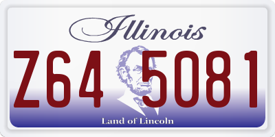 IL license plate Z645081