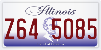 IL license plate Z645085