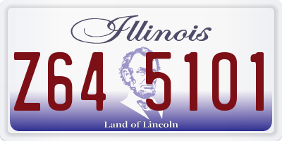 IL license plate Z645101