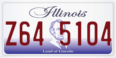 IL license plate Z645104