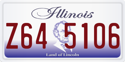 IL license plate Z645106
