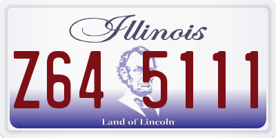IL license plate Z645111