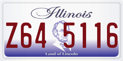 IL license plate Z645116