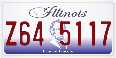 IL license plate Z645117