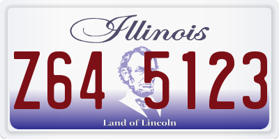 IL license plate Z645123