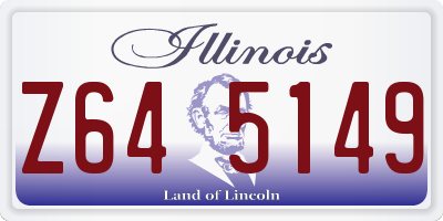 IL license plate Z645149