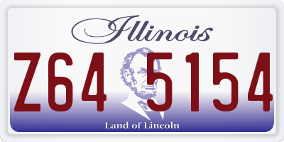 IL license plate Z645154