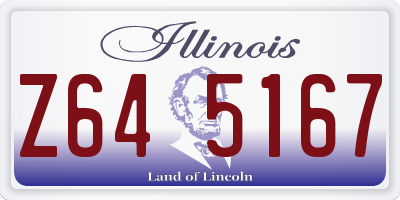 IL license plate Z645167
