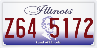 IL license plate Z645172