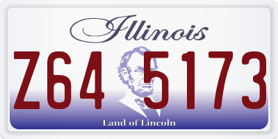 IL license plate Z645173