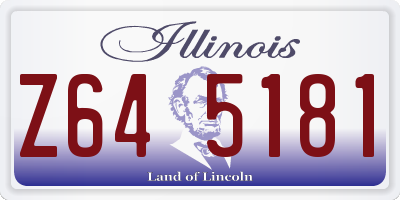 IL license plate Z645181