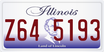 IL license plate Z645193