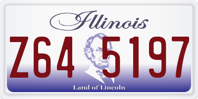 IL license plate Z645197