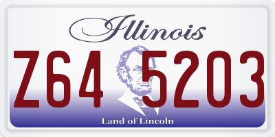 IL license plate Z645203