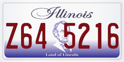 IL license plate Z645216