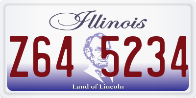 IL license plate Z645234