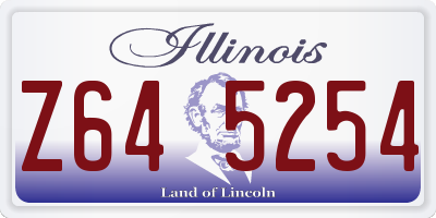 IL license plate Z645254