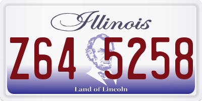 IL license plate Z645258