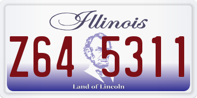 IL license plate Z645311