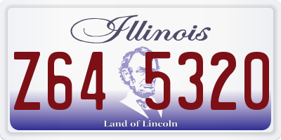 IL license plate Z645320