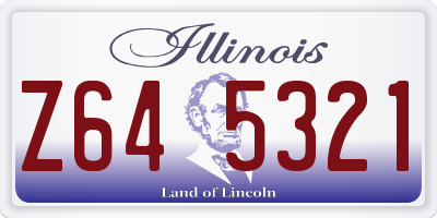 IL license plate Z645321